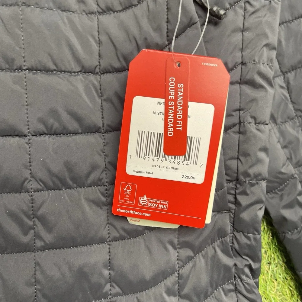 The North Face Thermoball Jacket Mens Small Black Puffer Outdoor Hiking NWT